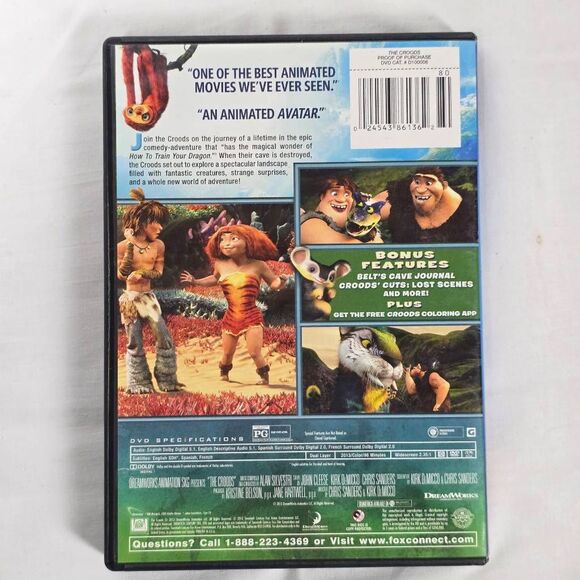 The Croods (2013) [DVD] DreamWorks Animation - Picture 3 of 3